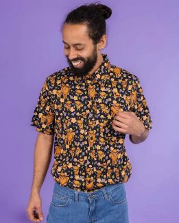 Hemd 672 Highland cow Run & Fly shirt