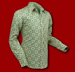Hemd 659 CHENASKI Dotsgrid green