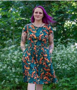 Jurk 1416 Acorn Squirrel Dress Run & Fly