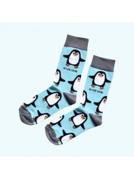 Animal Socks 456 BLUE PINGUIN