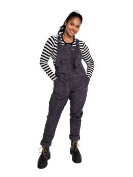 Jumpsuit 879  Grey Charcoal Dungaree  Cord Run & Fly