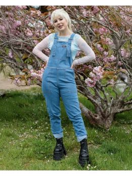 Jumpsuit 877 blue stone wash denim dungaree Run & Fly