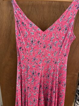 Jurk lycra bloemen 001